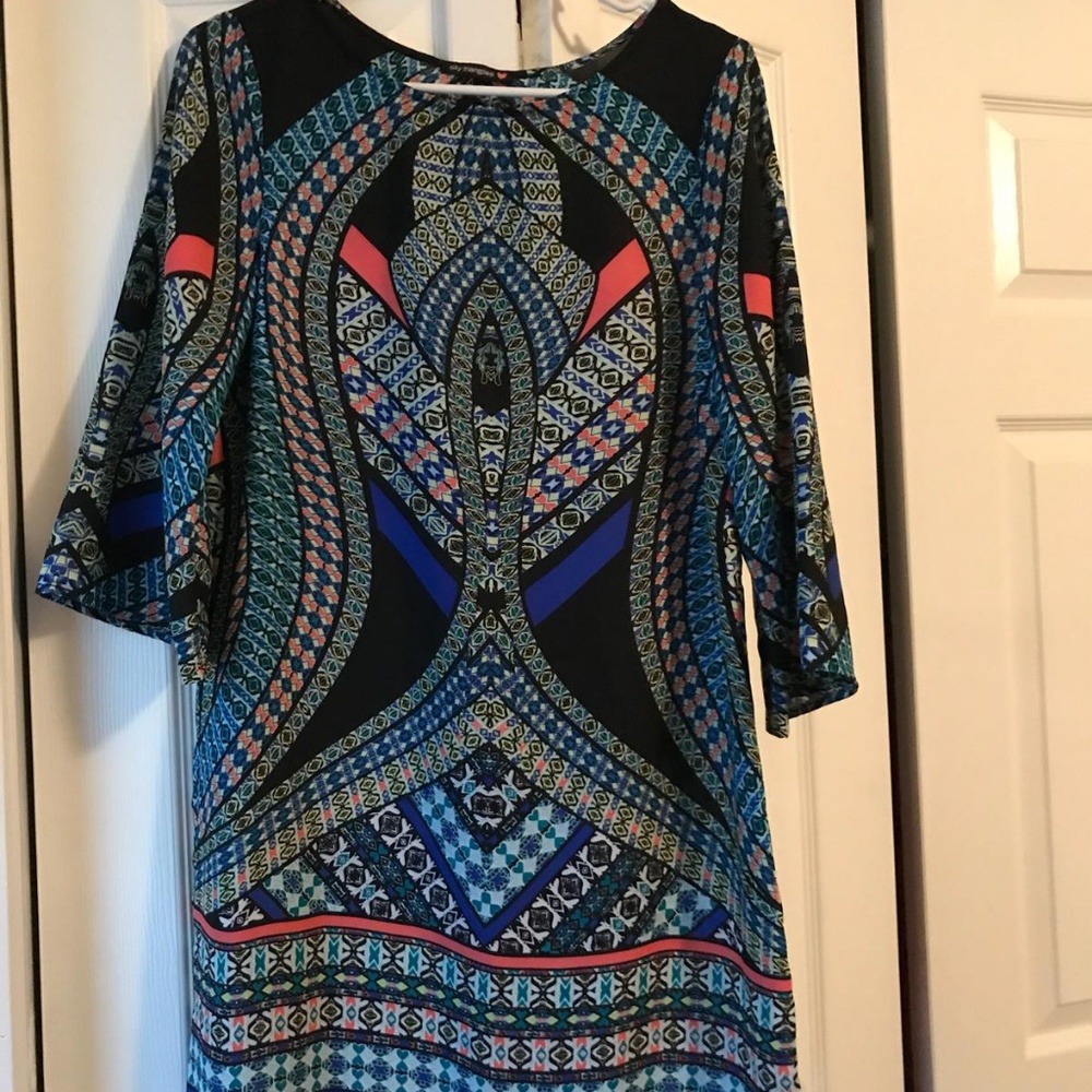 Aztec print dress